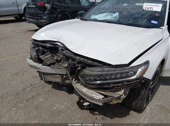 1HGCV1F35MA089801 2021 HONDA ACCORD White Widok z przodu
