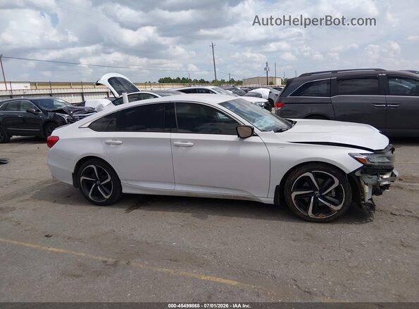 1HGCV1F35MA089801 2021 HONDA ACCORD White Widok wnętrza z tyłu