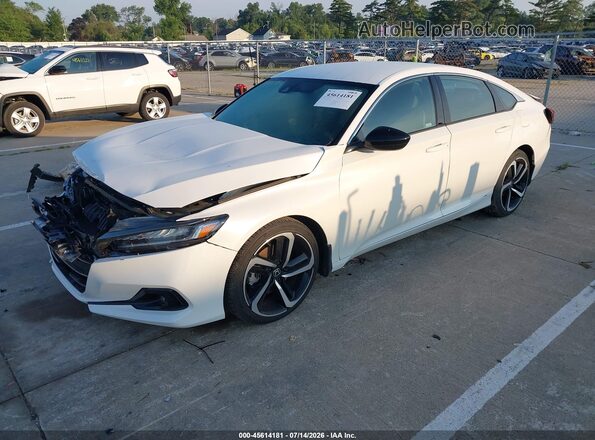 1HGCV1F35NA009558 2022 HONDA ACCORD White Передня ліва чверть