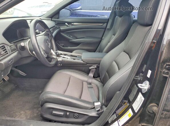1HGCV1F35NA032211 2022 HONDA ACCORD Черный Вид салона спереди