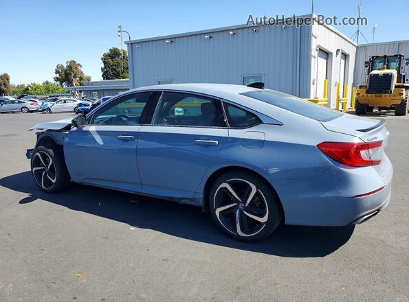 1HGCV1F35NA036985 2022 HONDA ACCORD Blue უკანა მარცხენა