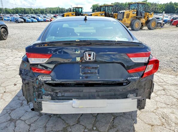 1HGCV1F35NA041118 2022 HONDA ACCORD Black Widok z tyłu