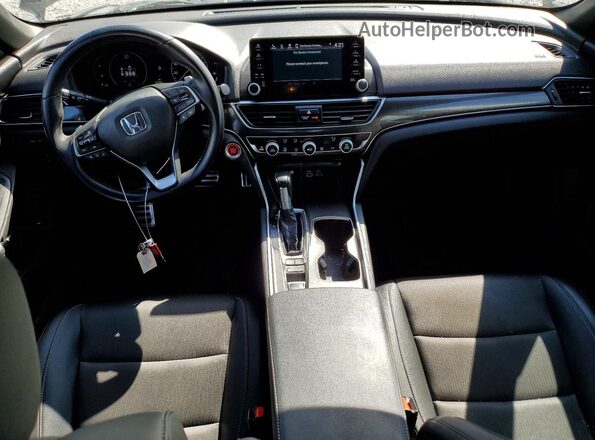 1HGCV1F35NA041118 2022 HONDA ACCORD Black Widok deski rozdzielczej