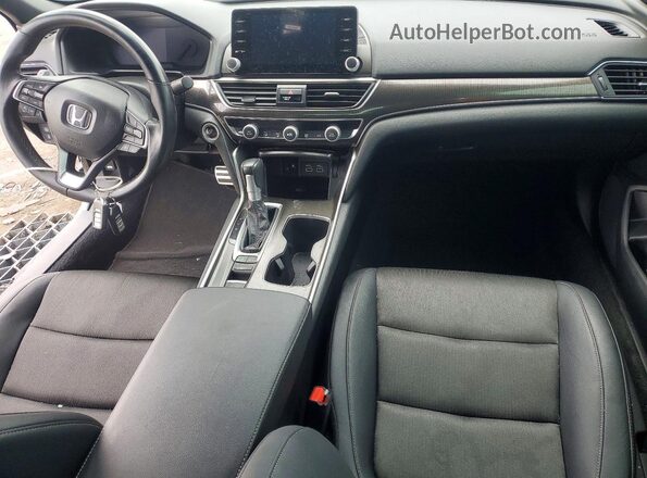 1HGCV1F35NA057660 2022 HONDA ACCORD Black Widok deski rozdzielczej