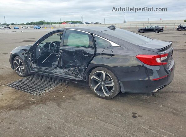 1HGCV1F35NA057660 2022 HONDA ACCORD Black Tył lewy