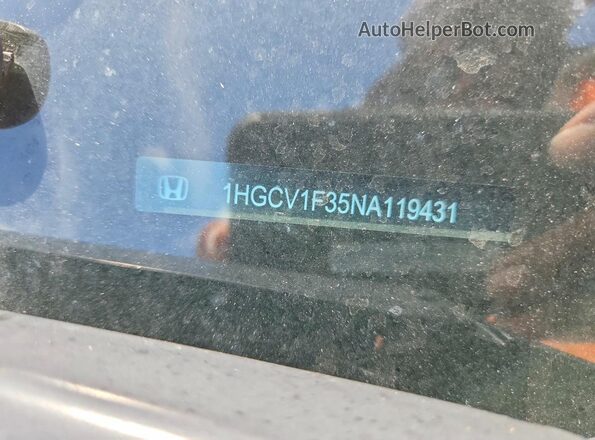1HGCV1F35NA119431 2022 HONDA ACCORD White Engine compartment view