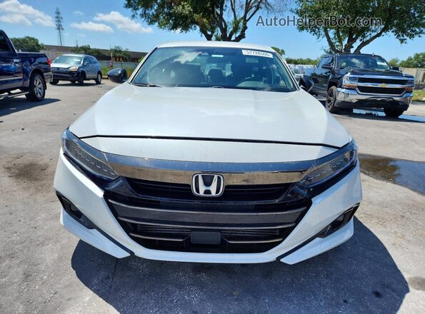 1HGCV1F35NA119431 2022 HONDA ACCORD White Front view