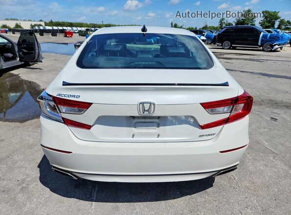 1HGCV1F35NA119431 2022 HONDA ACCORD White Rear view