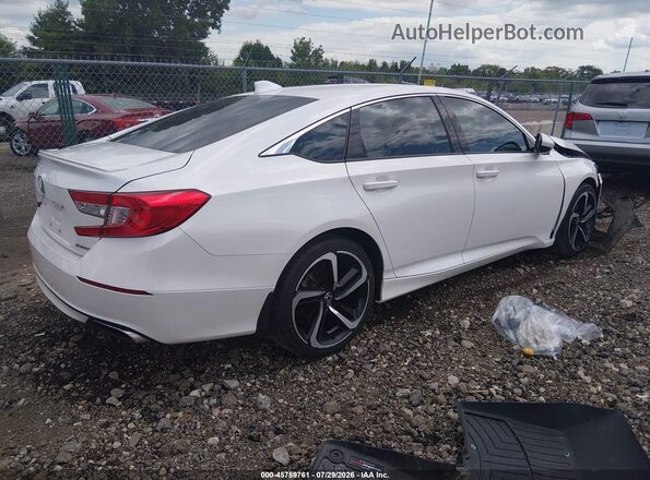 1HGCV1F36JA002032 2018 HONDA ACCORD Белый Задняя правая четверть