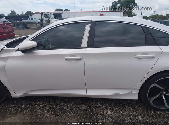 1HGCV1F36JA002032 2018 HONDA ACCORD Белый Панорамный вид салона 360°