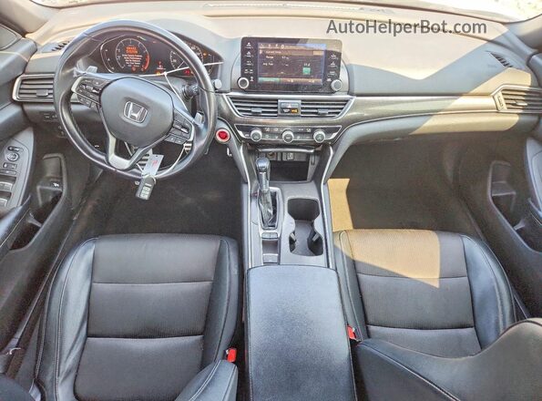 1HGCV1F36JA009708 2018 HONDA ACCORD Белый Вид панели приборов