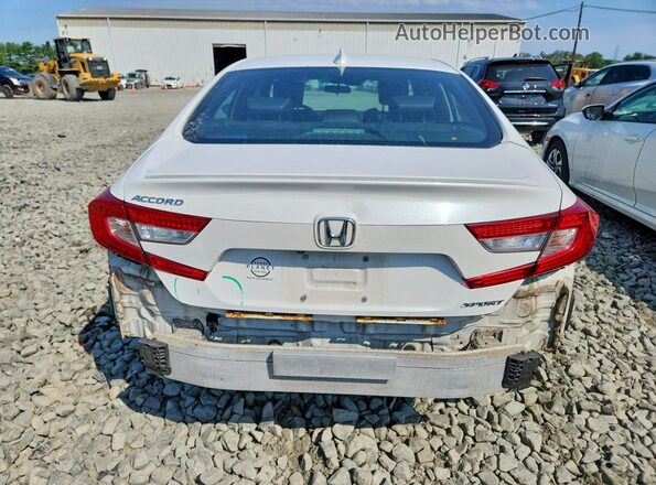 1HGCV1F36JA009708 2018 HONDA ACCORD Белый Вид сзади