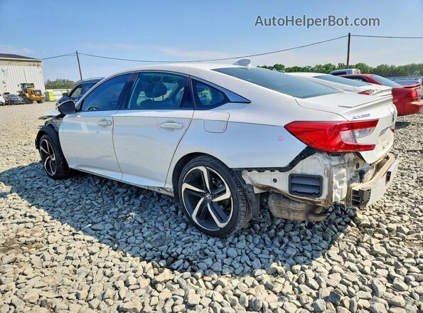 1HGCV1F36JA009708 2018 HONDA ACCORD Белый Задняя левая четверть