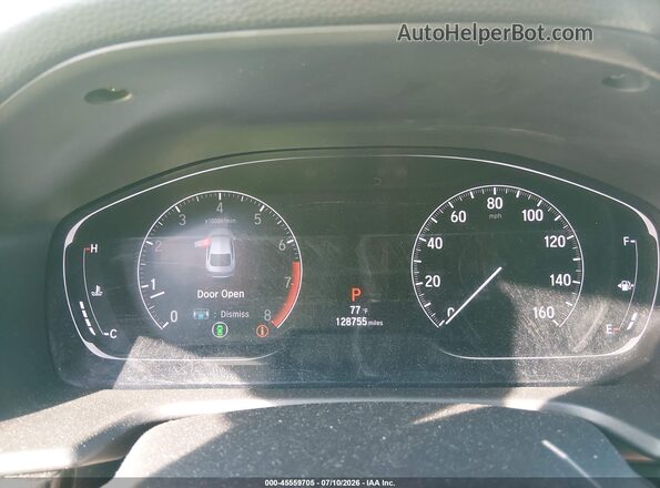 1HGCV1F36JA019185 2018 HONDA ACCORD Red Widok tylnych siedzeń