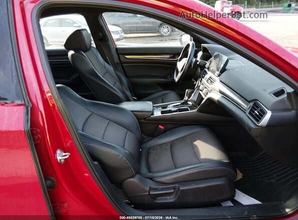 1HGCV1F36JA019185 2018 HONDA ACCORD Red Widok wnętrza z przodu