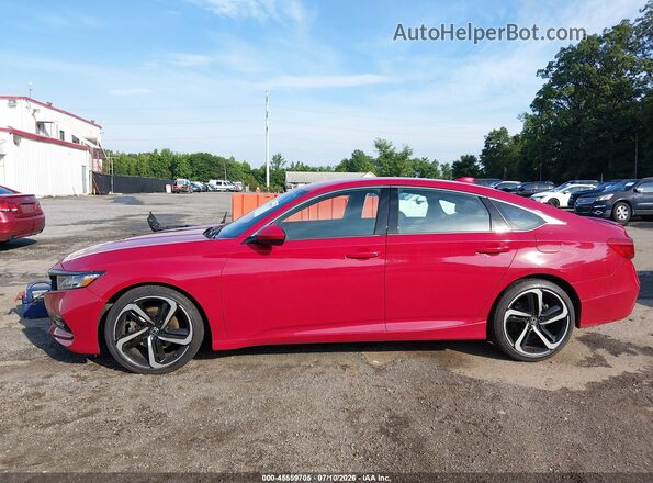 1HGCV1F36JA019185 2018 HONDA ACCORD Red Widok wnętrza 360 stopni