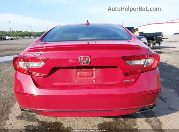 1HGCV1F36JA019185 2018 HONDA ACCORD Red 