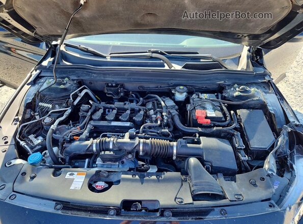 1HGCV1F36JA077250 2018 HONDA ACCORD Black Widok wnętrza z tyłu
