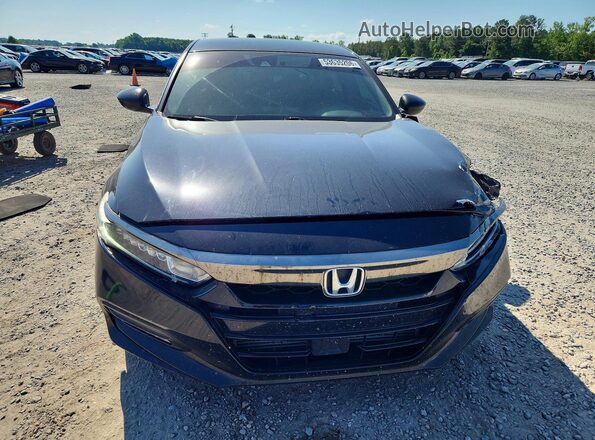 1HGCV1F36JA077250 2018 HONDA ACCORD Black Widok z przodu