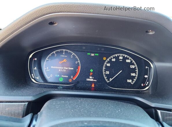 1HGCV1F36JA077250 2018 HONDA ACCORD Black Widok zestawu wskaźników