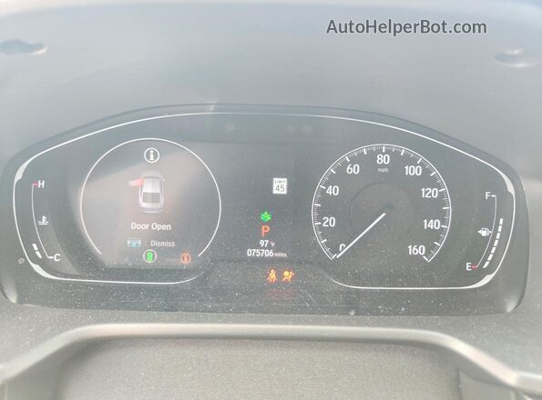 1HGCV1F36JA151654 2018 HONDA ACCORD Синий Вид щитка приборов