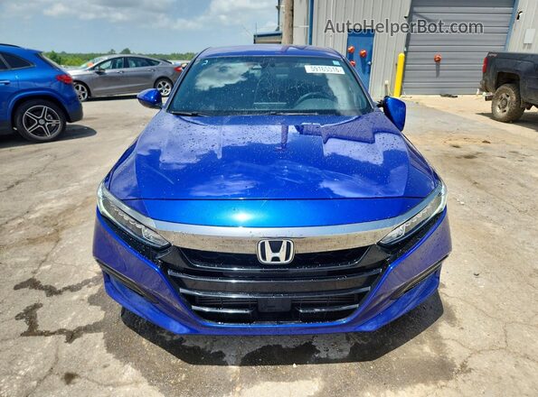 1HGCV1F36JA151654 2018 HONDA ACCORD Синий Вид спереди