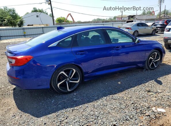 1HGCV1F36JA210413 2018 HONDA ACCORD Blue უკანა მარჯვენა