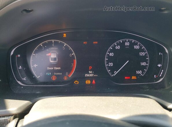 1HGCV1F36JA210413 2018 HONDA ACCORD Blue ხელსაწყოთა პანელის ხედი