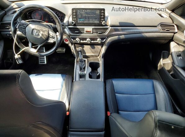 1HGCV1F36JA210413 2018 HONDA ACCORD Blue წინა პანელის ხედი