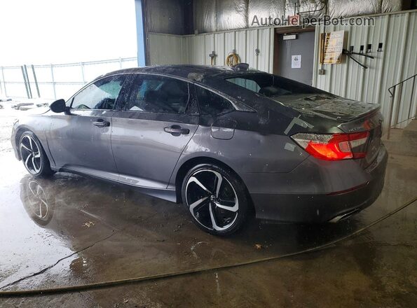 1HGCV1F36JA247719 2018 HONDA ACCORD Gray Tył lewy