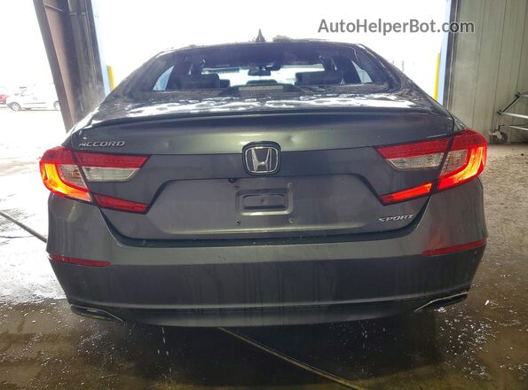 1HGCV1F36JA247719 2018 HONDA ACCORD Gray Widok z tyłu