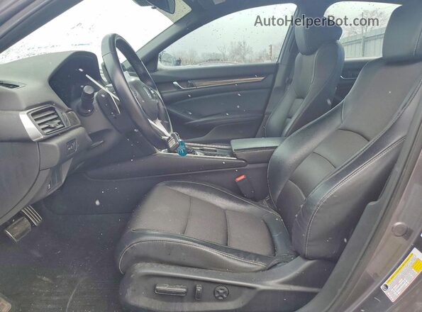 1HGCV1F36JA247719 2018 HONDA ACCORD Gray Widok wnętrza z przodu