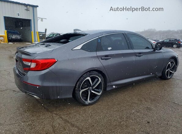 1HGCV1F36JA247719 2018 HONDA ACCORD Gray Tył prawy