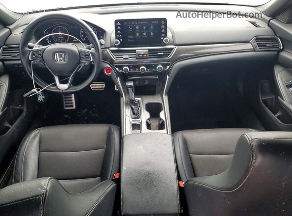 1HGCV1F36JA247719 2018 HONDA ACCORD Gray Widok deski rozdzielczej