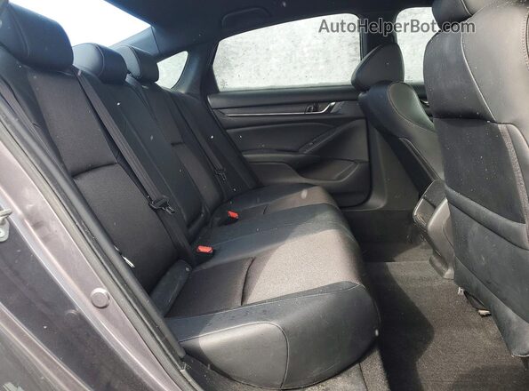 1HGCV1F36JA247719 2018 HONDA ACCORD Gray Widok tylnych siedzeń