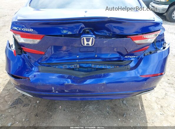 1HGCV1F36JA253097 2018 HONDA ACCORD Синий Вид спереди