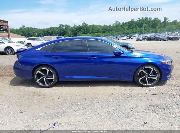 1HGCV1F36JA253097 2018 HONDA ACCORD Синий Панорамный вид салона 360°