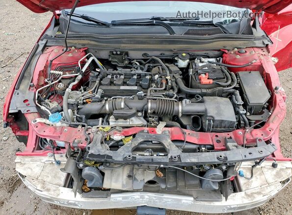 1HGCV1F36KA017180 2019 HONDA ACCORD Red Rear interior view