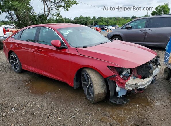 1HGCV1F36KA017180 2019 HONDA ACCORD Red Front right