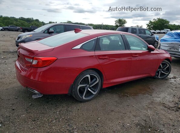 1HGCV1F36KA017180 2019 HONDA ACCORD Red Rear right