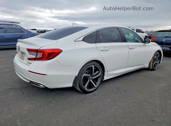 1HGCV1F36KA020273 2019 HONDA ACCORD White Trasero derecho