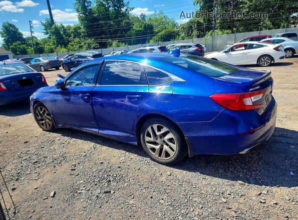 1HGCV1F36KA021732 2019 HONDA ACCORD Blue უკანა მარცხენა