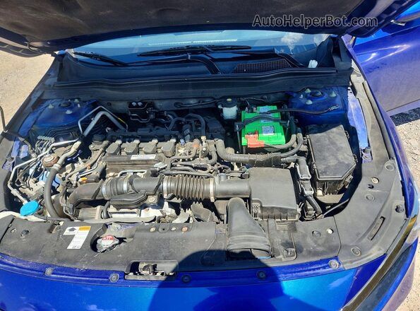 1HGCV1F36KA021732 2019 HONDA ACCORD Blue უკანა სალონის ხედი