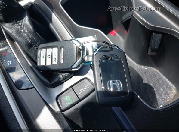 1HGCV1F36KA027210 2019 HONDA ACCORD Red Dashboard view