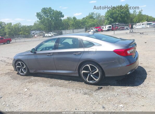 1HGCV1F36KA038613 2019 HONDA ACCORD Gray Панорамний вид салону 360°