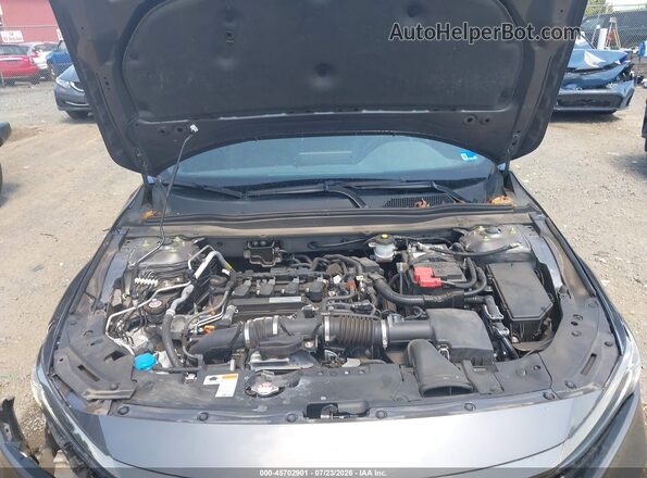 1HGCV1F36KA038613 2019 HONDA ACCORD Gray Вид ззаду