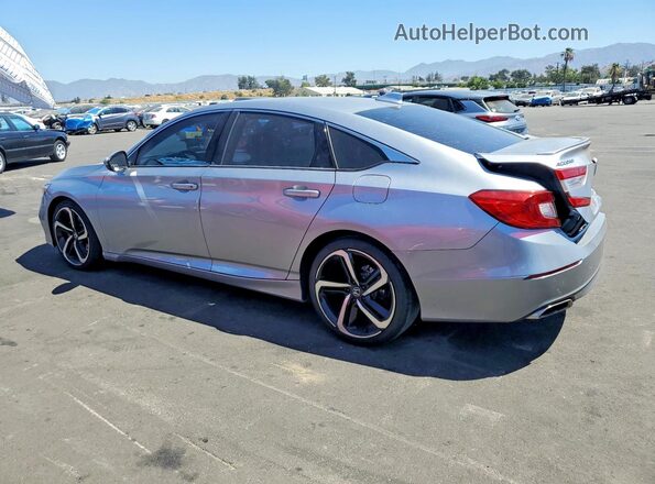 1HGCV1F36KA057632 2019 HONDA ACCORD Silver უკანა მარცხენა