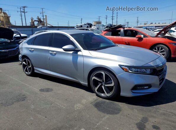 1HGCV1F36KA057632 2019 HONDA ACCORD Silver წინა მარჯვენა