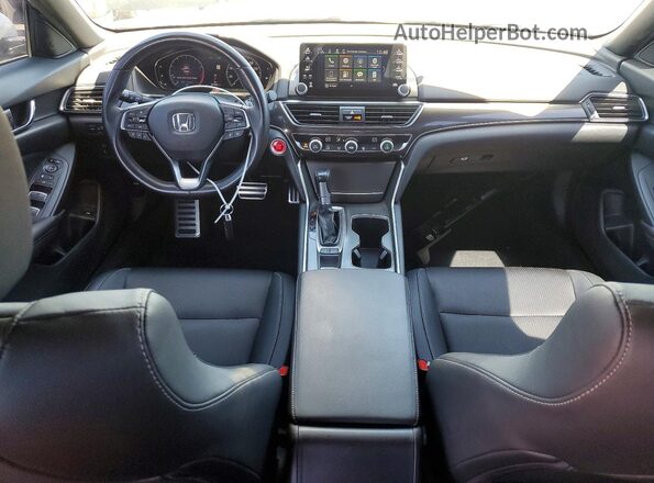 1HGCV1F36KA057632 2019 HONDA ACCORD Silver წინა პანელის ხედი
