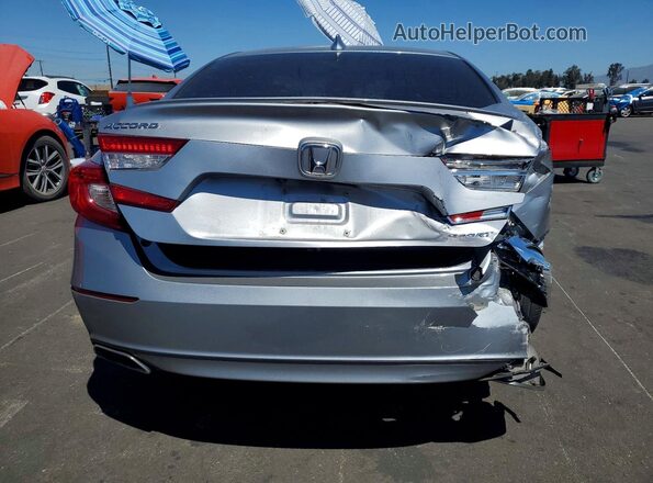 1HGCV1F36KA057632 2019 HONDA ACCORD Silver უკანა ხედი